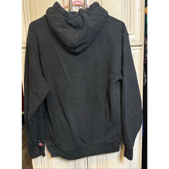 Made Hoops Men's Splatter Paint Logo Pullover Hoodie Sweatshirt Black Small - Picture 6 of 7